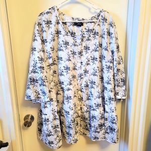 Black and White Blouse